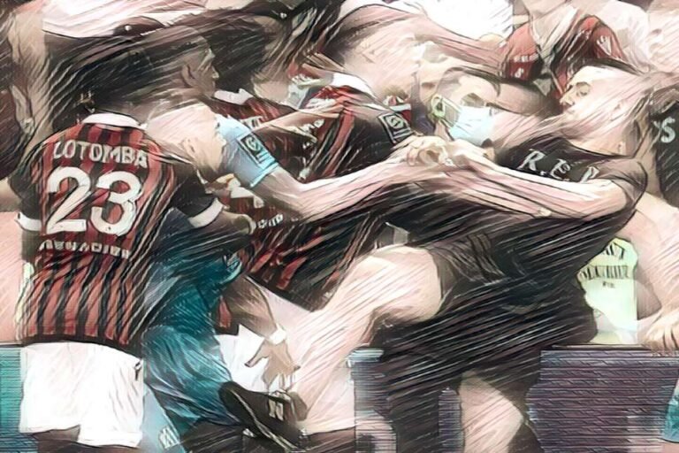 All Out Brawl At Soccer In France